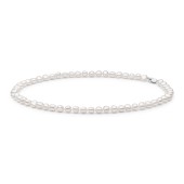 Colier perle naturale albe si argint 45 cm DiAmanti BRW47-G